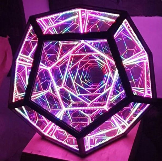 Infinite Dodecahedron Night Light Mesmerizing LED Infinity Light